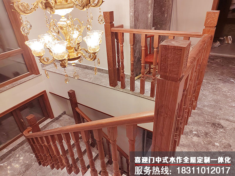 1704417229607671.jpg 古韻別墅裝修滿滿中式情懷裝修現場展示